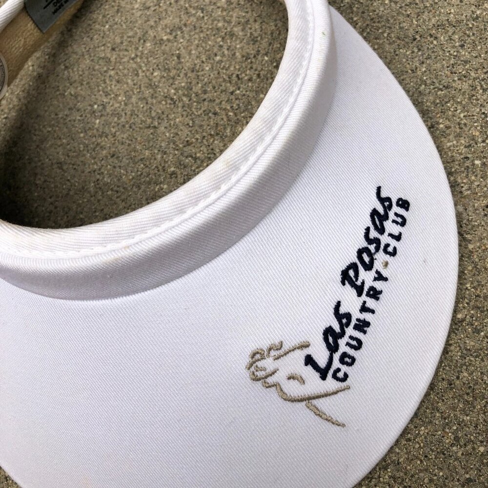 VTG IMPERIAL Las Posas Country Club Visor Hat Women's Camarillo White Cap​ - Picture 3 of 6